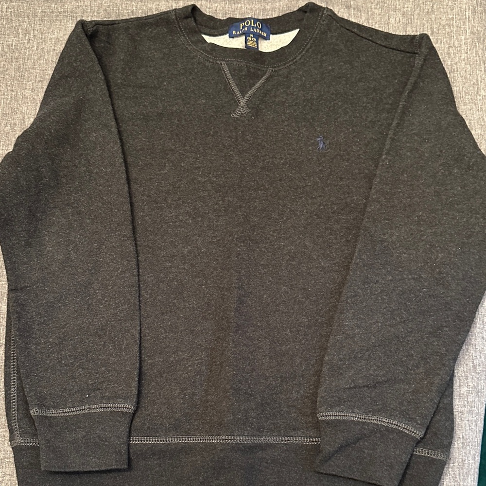 Polo by Ralph Lauren Men's Charcoal Crewneck Sweater